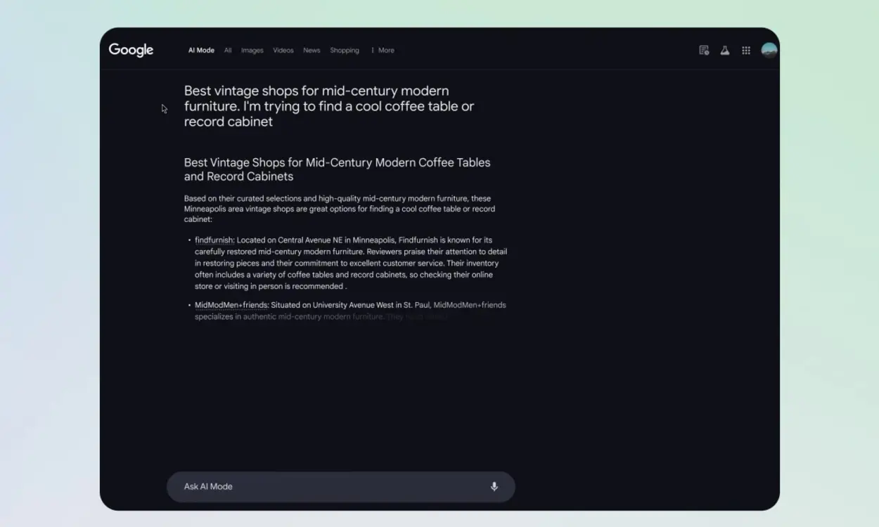 Google schimbă regulile jocului: AI Mode transformă căutarea online într-un asistent inteligent