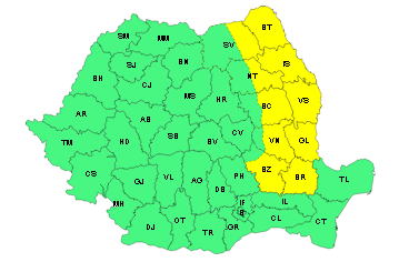 După ploi torenţiale, vânt puternic la Galaţi! ANM a emis COD GALBEN
