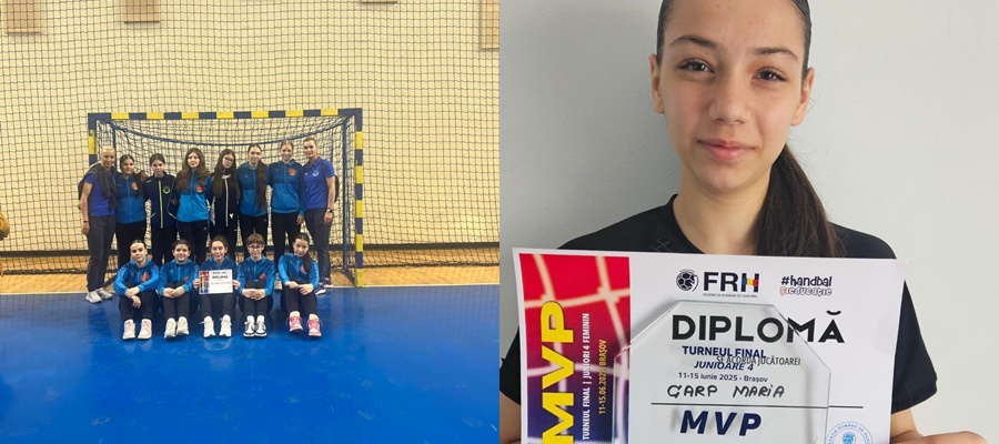 Junioarele 4 de la Viitorul Oţelul au ocupat locul 7 la turneul final. Maria Carp a fost desemnată MVP-ul competiţiei