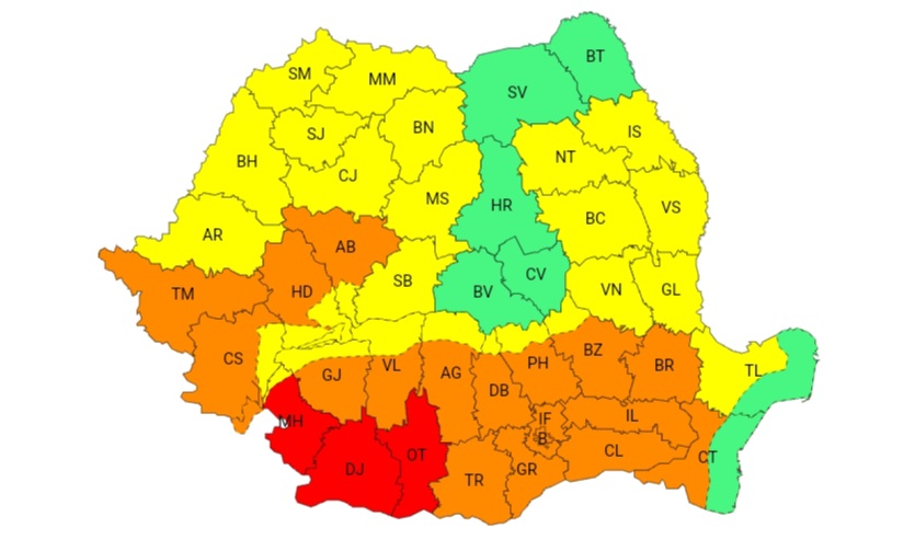 Canicula revine la Galați, de duminică