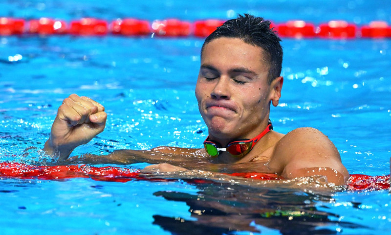 David Popovici s-a calificat cu al 2-lea timp în finala de la 100 metri la Mondiale