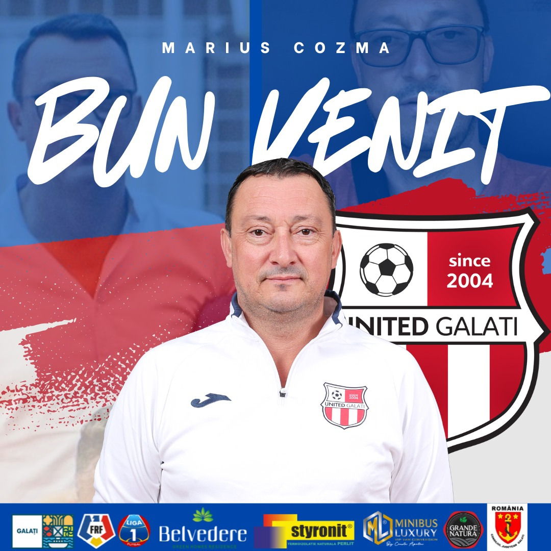 Marius Cozma este noul antrenor de la United