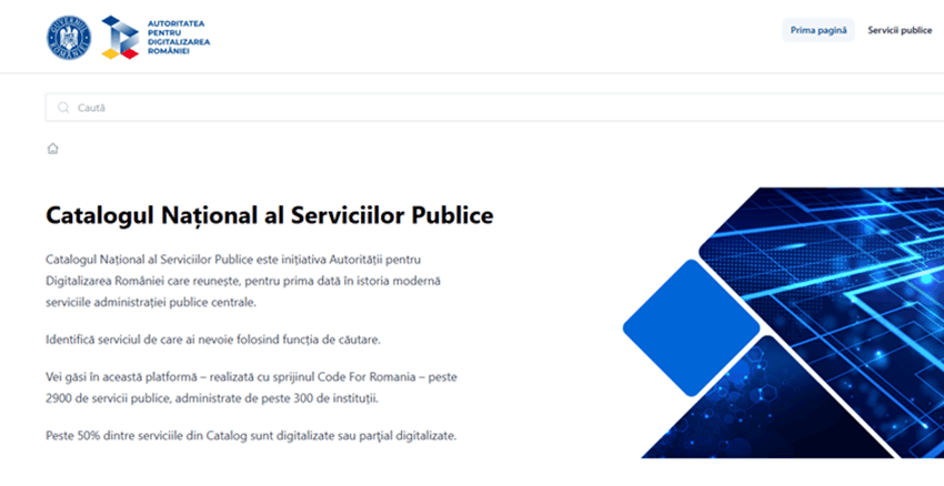 România va avea un Catalog Naţional al Serviciilor Publice