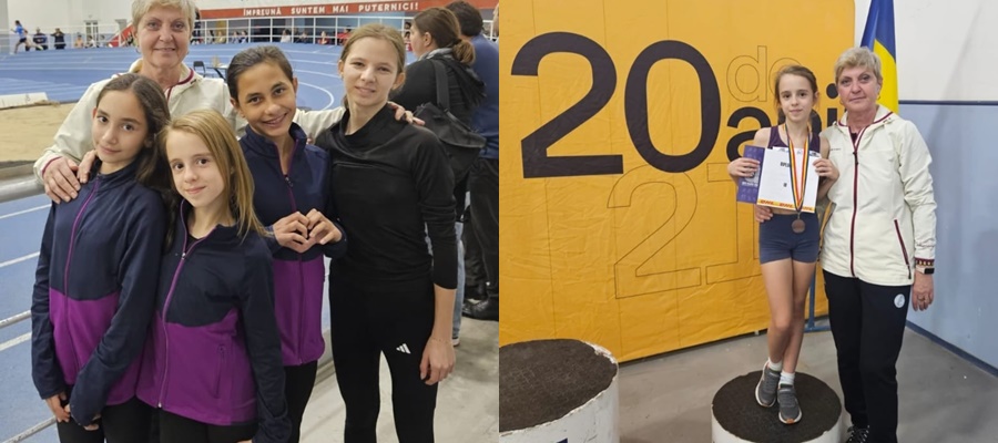 Cele mai mici atlete de la LPS Galaţi antrenate de profesoara Marlena Chiţu s-au autodepăşit la Cupa Athletic Star