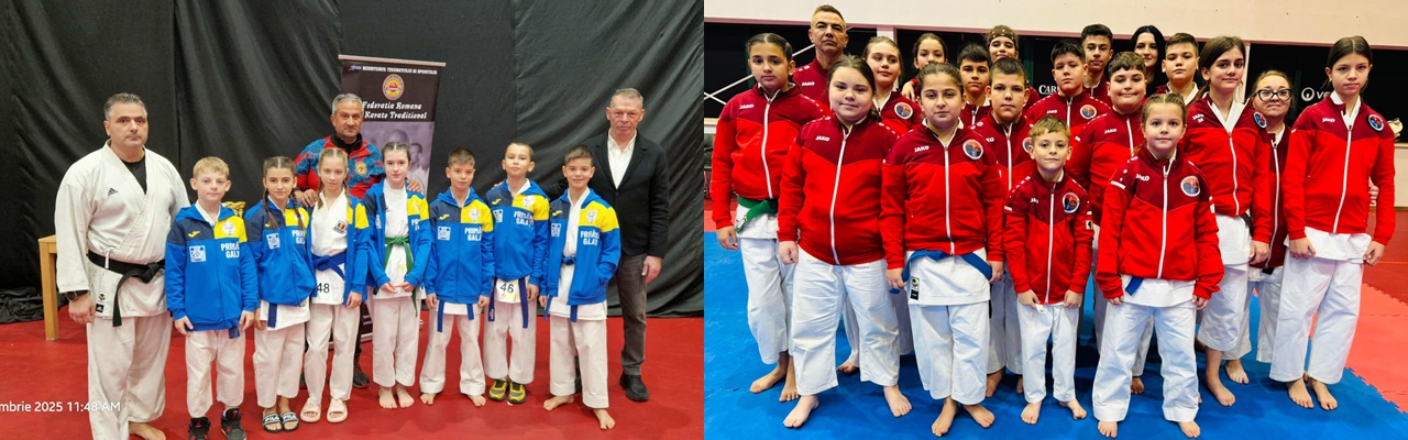 Cei mai mici karateka gălăţeni de la CSM și Kodo s-au întors cu multe medalii de la Naţionale