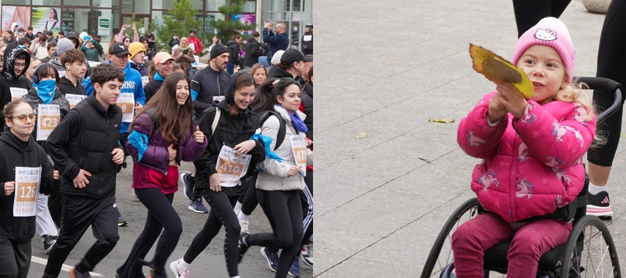 FOTO: S-a alergat într-un suflet pentru Ioana la crosul bisericii de la Galaţi