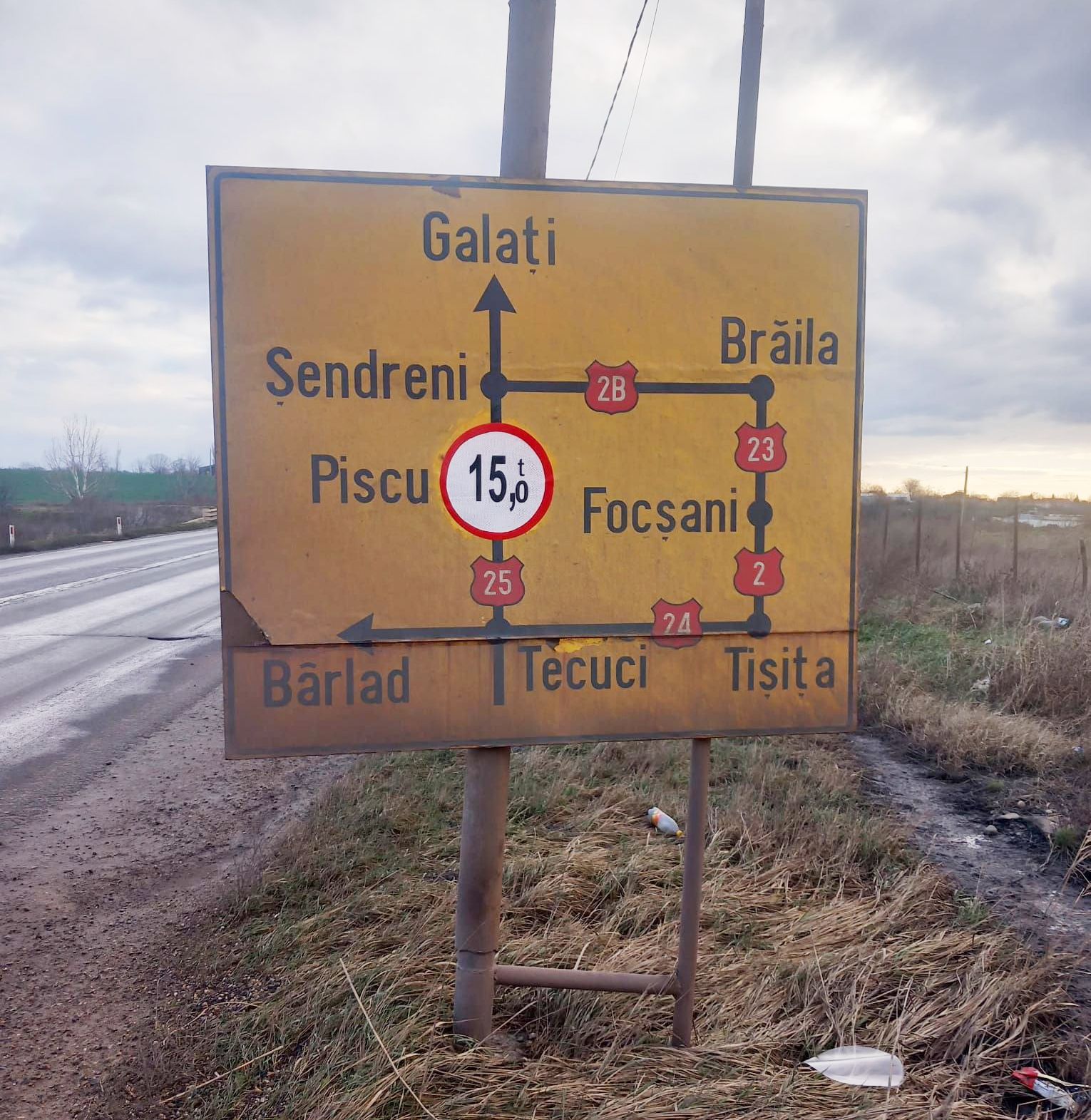 Restricţii noi de circulaţie pe DN 25, în localitatea Piscu