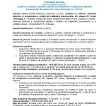 Comunicat de presă privind finalizarea proiectului „Dotarea cu mobilier, materiale didactice și echipamente a unității de învățământ preuniversitar din rețeaua IPT Liceul Tehnologic nr. 1 Corod”