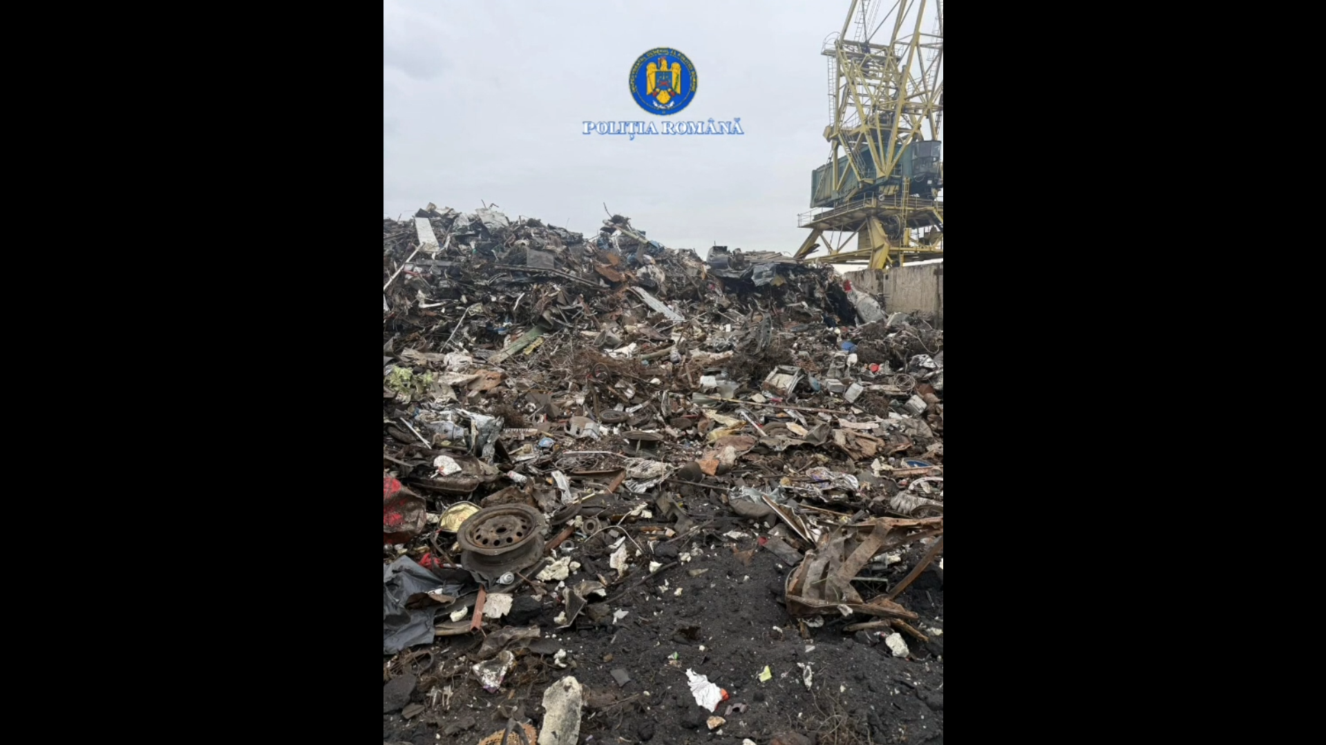 Galaţi: Peste 1.700 de tone de deşeuri, indisponibilizate de Poliţia Transporturi în urma unor controale în port – VIDEO