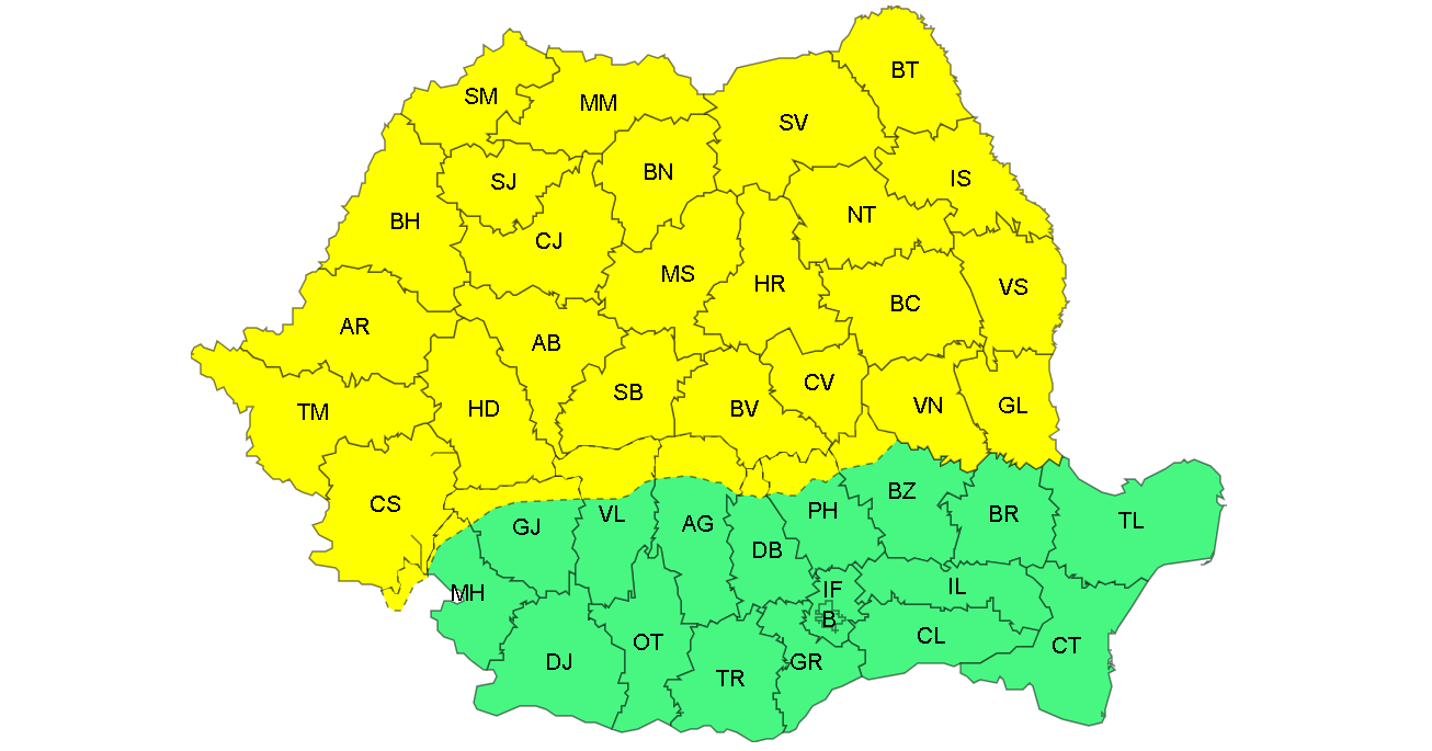 ALERTĂ METEO: Ger năprasnic la Galaţi. Temperaturile scad până la -18 grade Celsius
