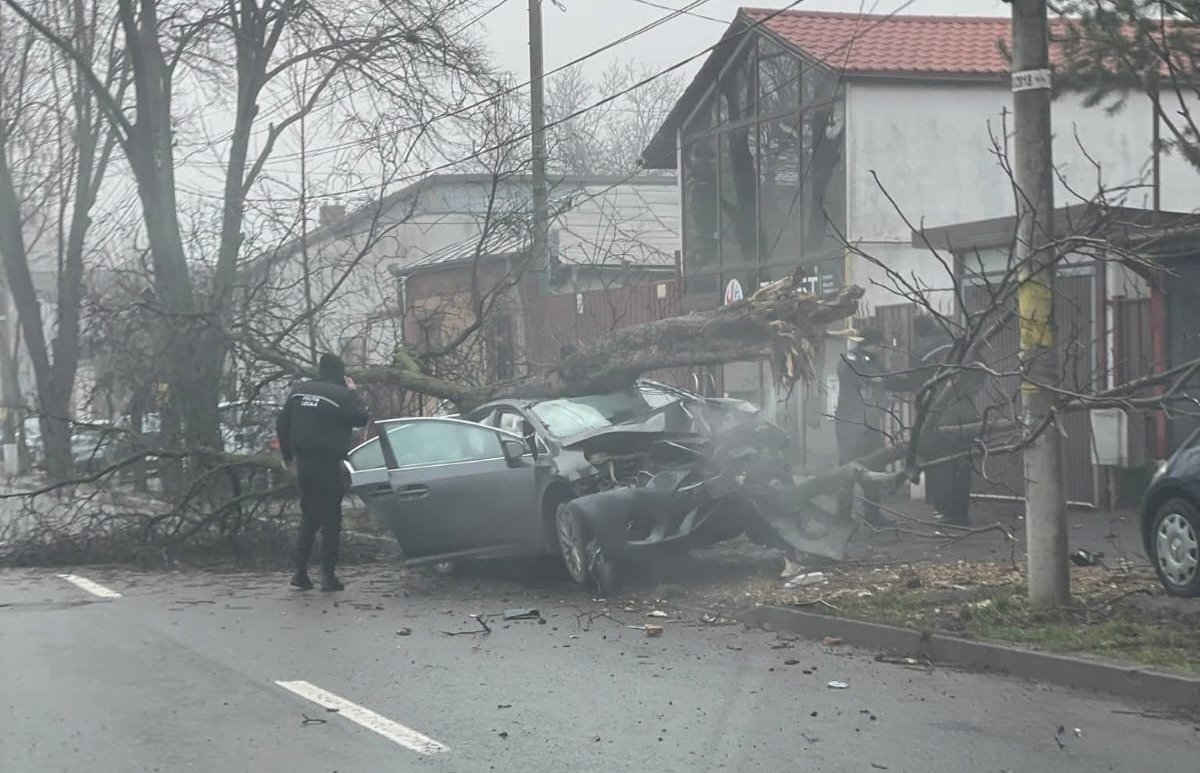 VIDEO: Accident în zona Penitenciarului din Galaţi