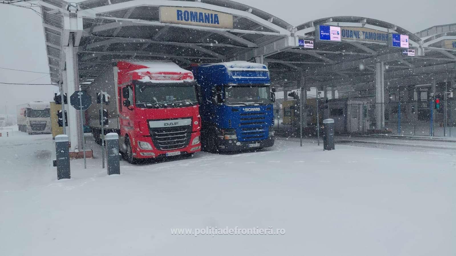 Restricţionare temporară a traficului de camioane la frontiera cu Republica Moldova