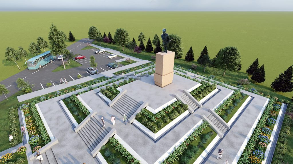 Statuia lui Ioan Vodă cel Viteaz de la Roşcani