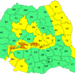 Iar s-a colorat harta! Judeţul Galaţi intră sub avertizare meteo COD GALBEN. Ninsoare, în noaptea de miercuri spre joi