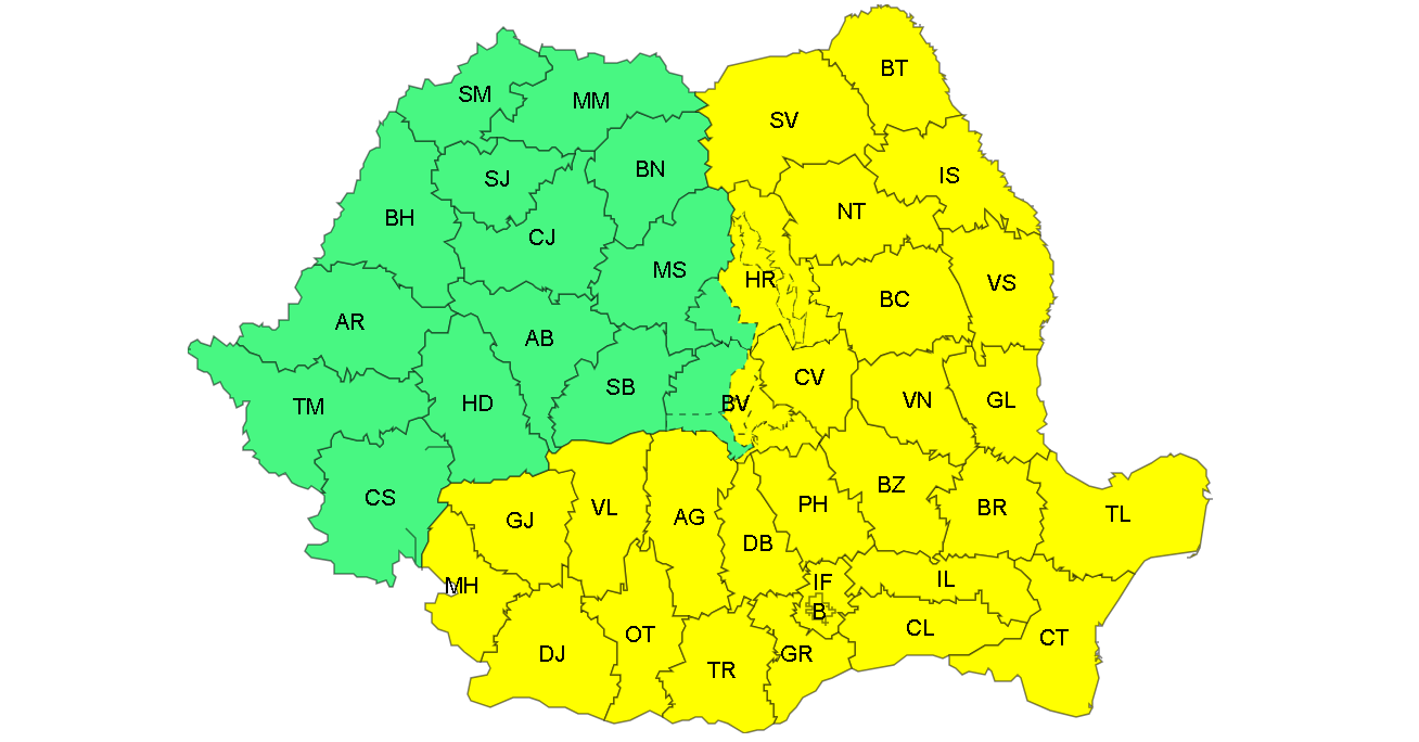 Galaţi: A fost prelungit CODUL GALBEN de ger! Temperaturi deosebit de scăzute
