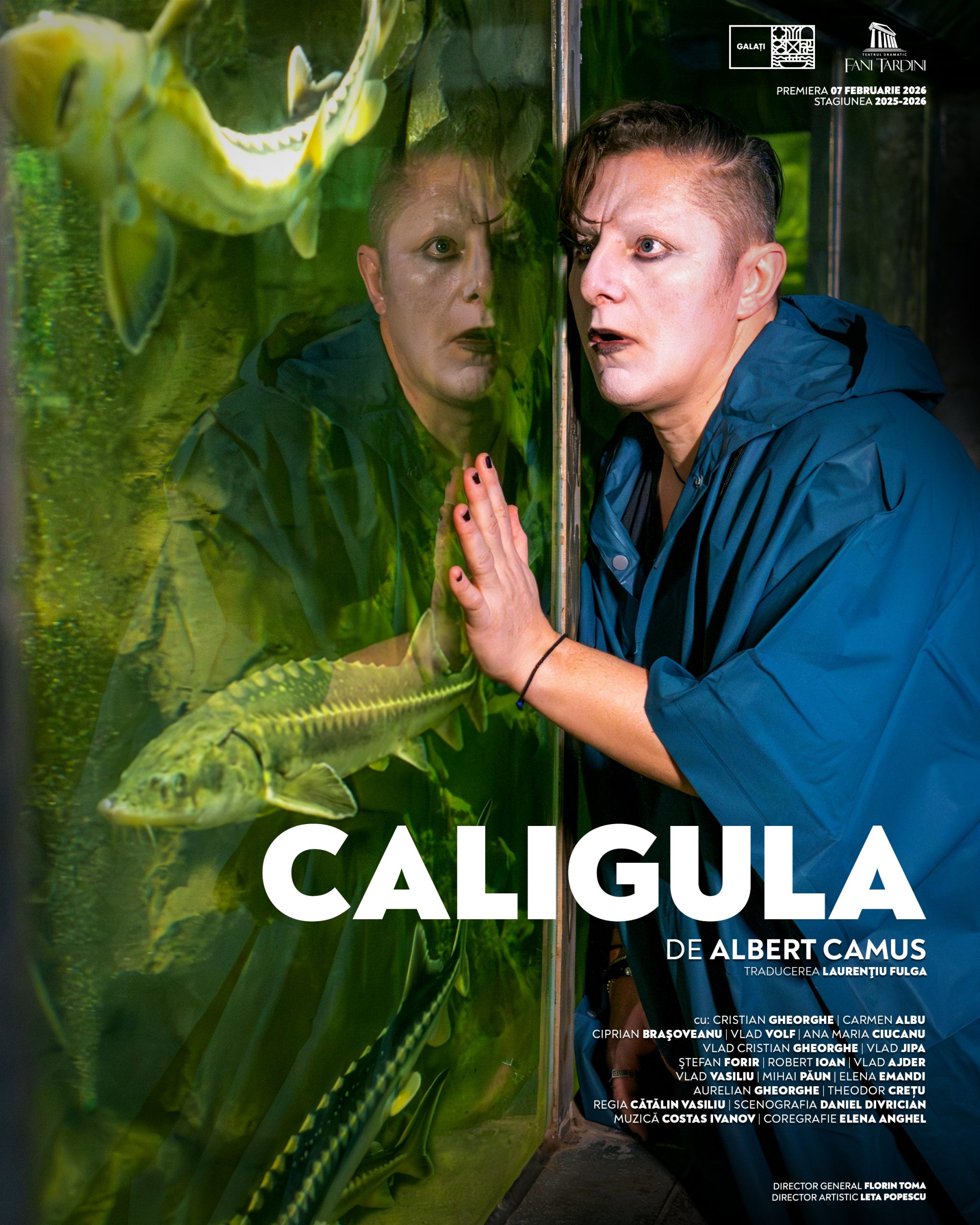 Premieră la Teatrul Dramatic „Fani Tardini” Galaţi: „Caligula”, o dramă despre putere, absurd şi libertate