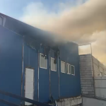 VIDEO | Galaţi: Incendiu la o spălătorie auto de pe centură