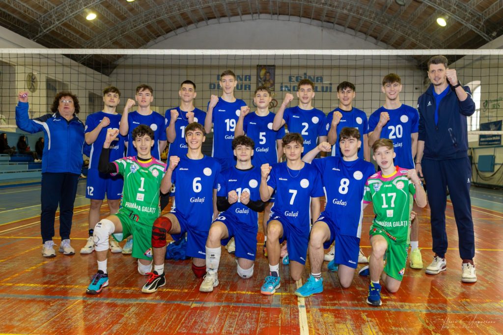Volei: Juniorii Under 19 de la CSM Arcada CSŞ Galaţi s-au calificat neînvinşi pentru turneul semifinal