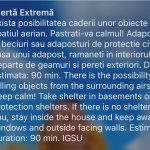 Mesaj RO-Alert pentru zona de nord a judeţului Tulcea şi Delta Dunării