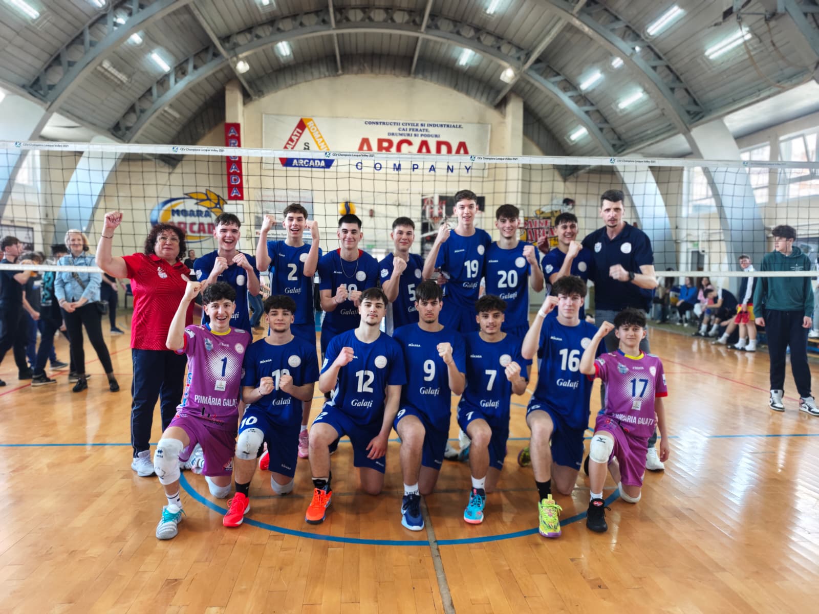 Volei: Juniorii Under 19 de la CSM Arcada CSŞ Galaţi s-au calificat dramatic la turneul final