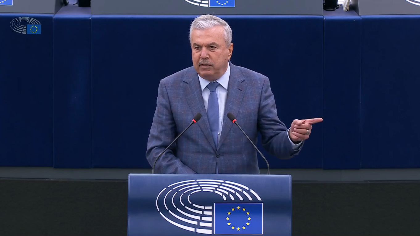 VIDEO: Dan Nica, atac dur în Parlamentul European: critică poziţia lui Manfred Weber privind România