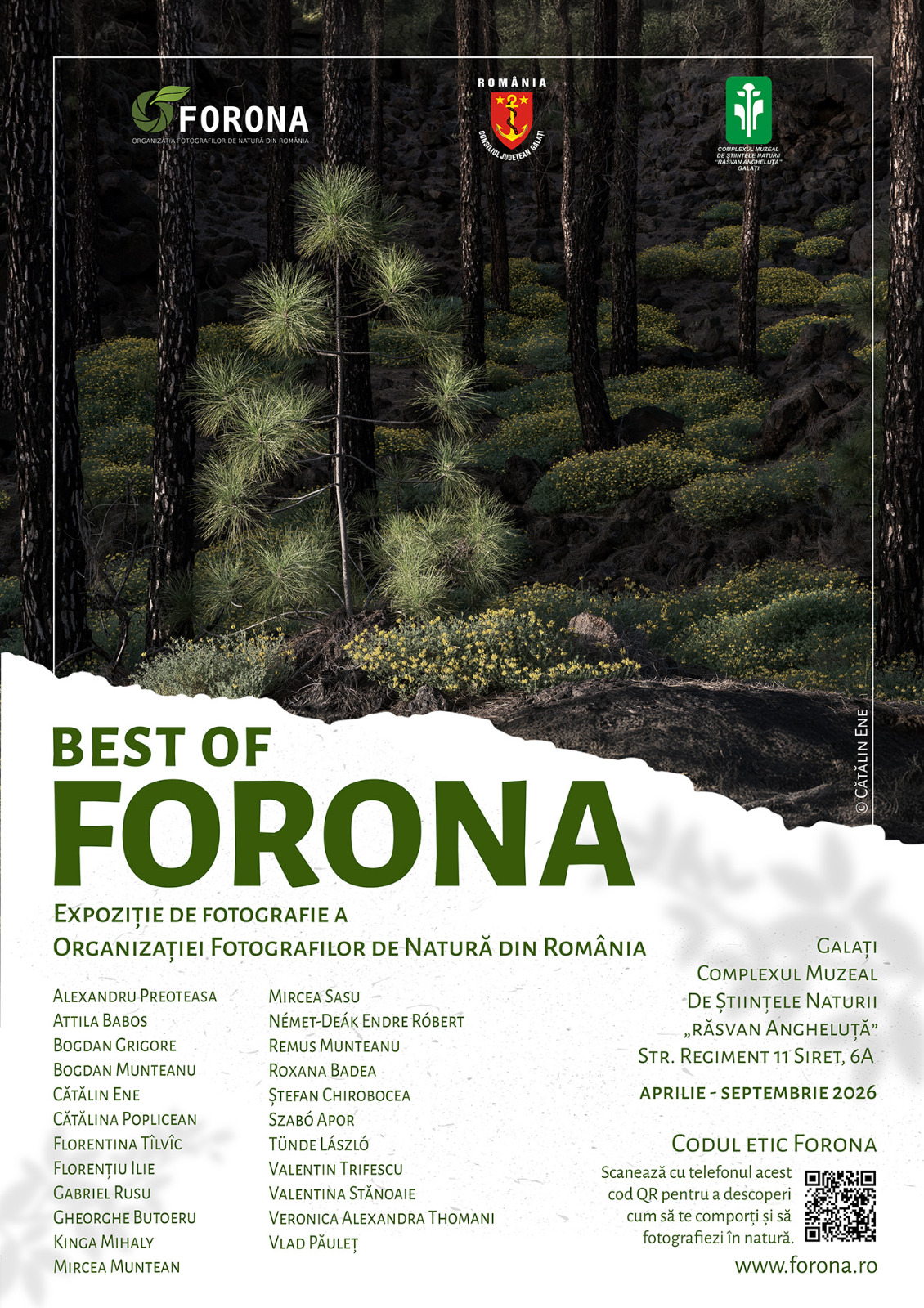 Expoziţia „Best of FORONA” aduce natura în prim-plan la Complexul Muzeal de Ştiinţele Naturii Galaţi