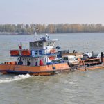Trecere doar cu bacul mic pe Dunăre, între Galaţi şi Tulcea