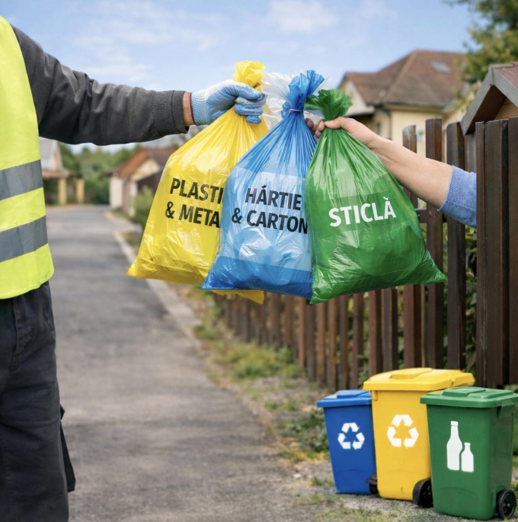 INFORMARE – DISTRIBUIREA SACILOR PENTRU COLECTAREA SELECTIVĂ