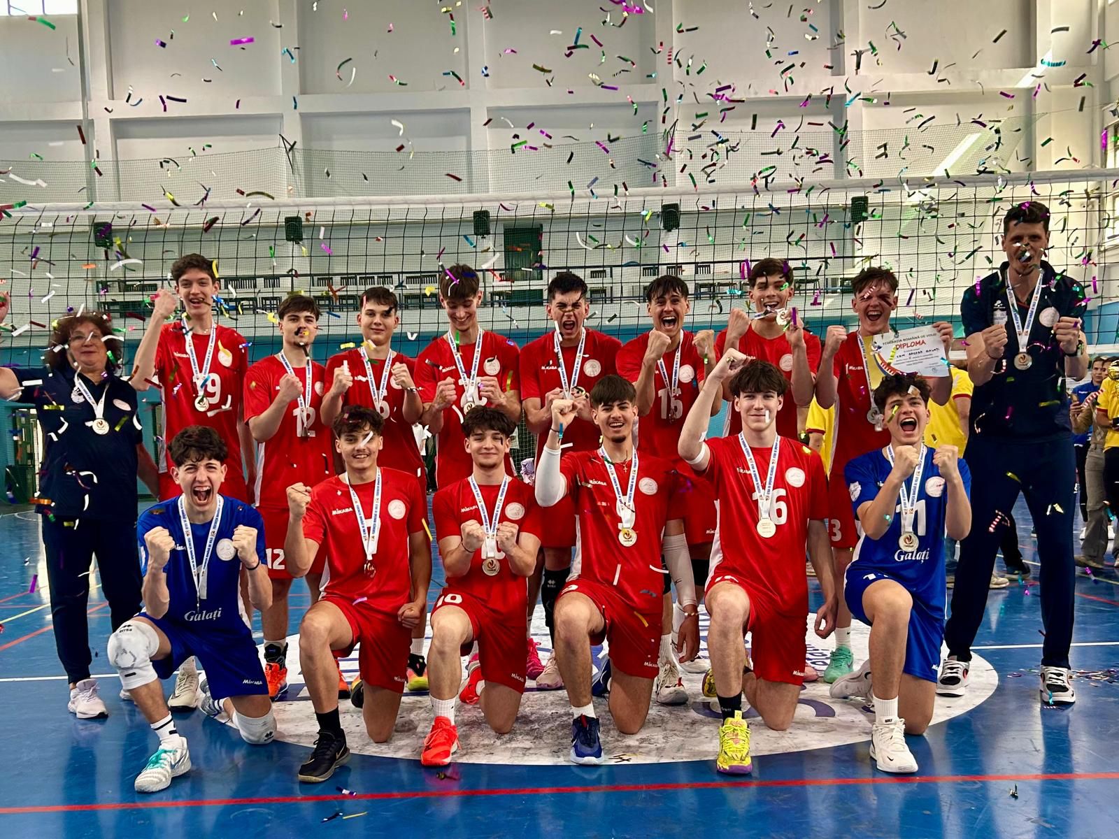 Volei: Juniorii Under 19 de la CSM Arcada CSŞ Galaţi sunt vicecampioni naţionali