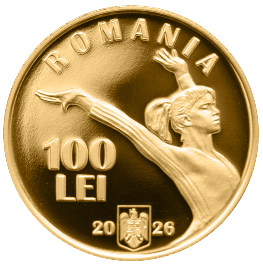 BNR lansează monede aniversare dedicate Nadiei Comăneci