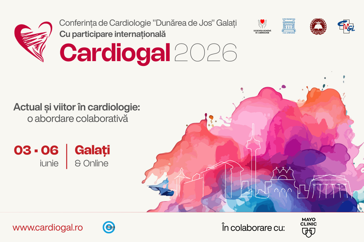 Galaţiul devine capitala cardiologiei: Începe CARDIOGAL 2026, un eveniment medical de elită organizat în colaborare cu celebra Mayo Clinic