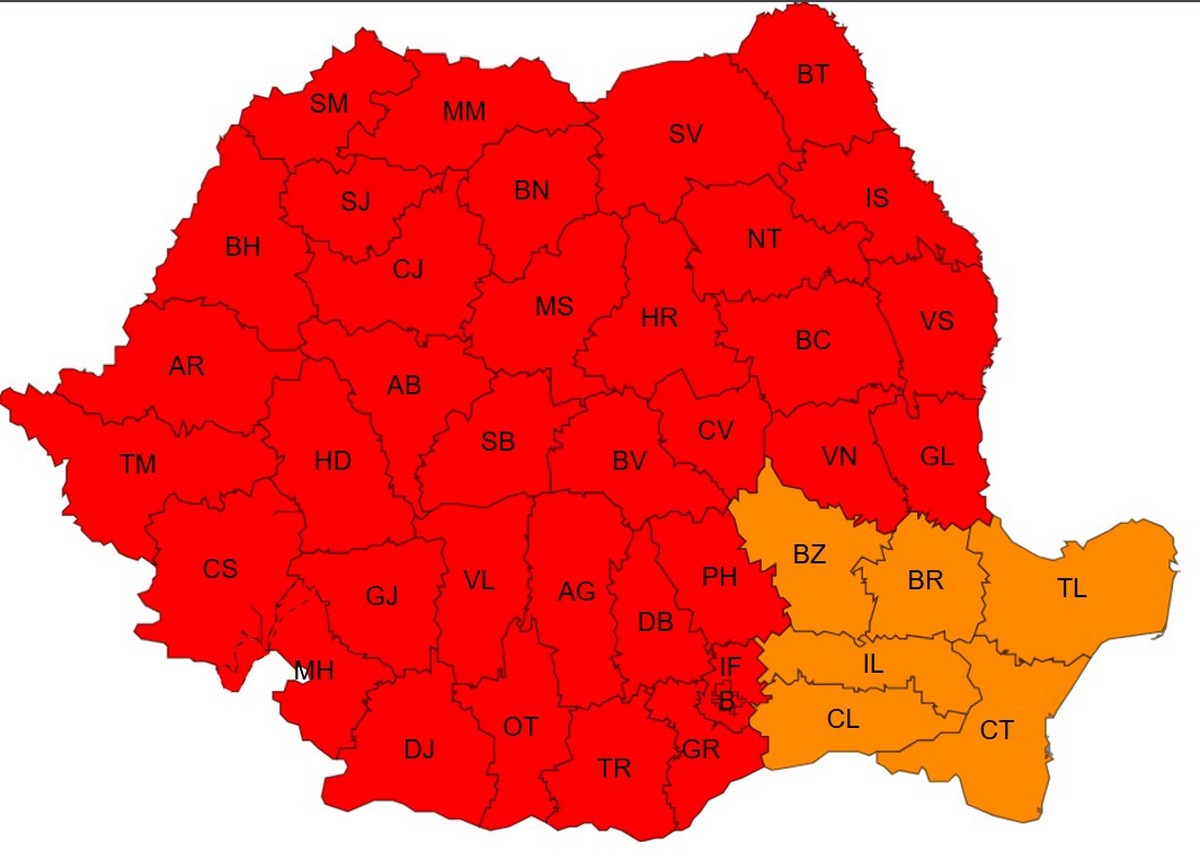 ALERTĂ ANM! Codul Roşu de caniculă se extinde. România fierbe la 40 de grade