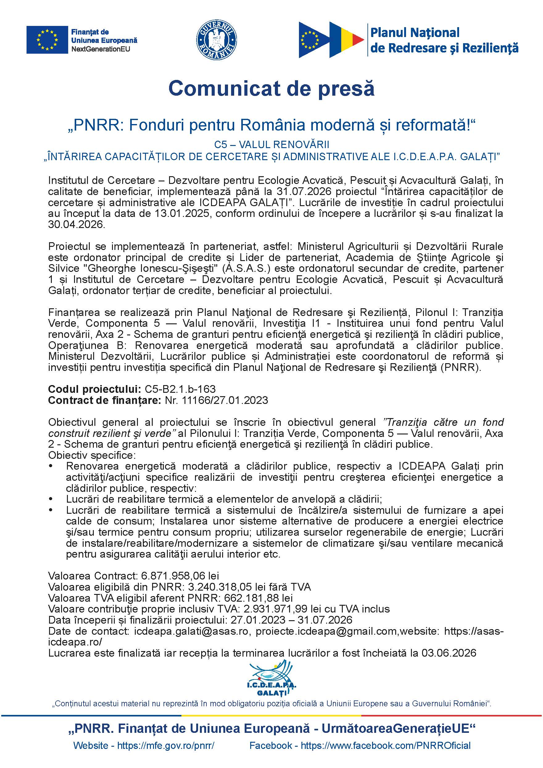 Comunicat de presă 24.06.2026