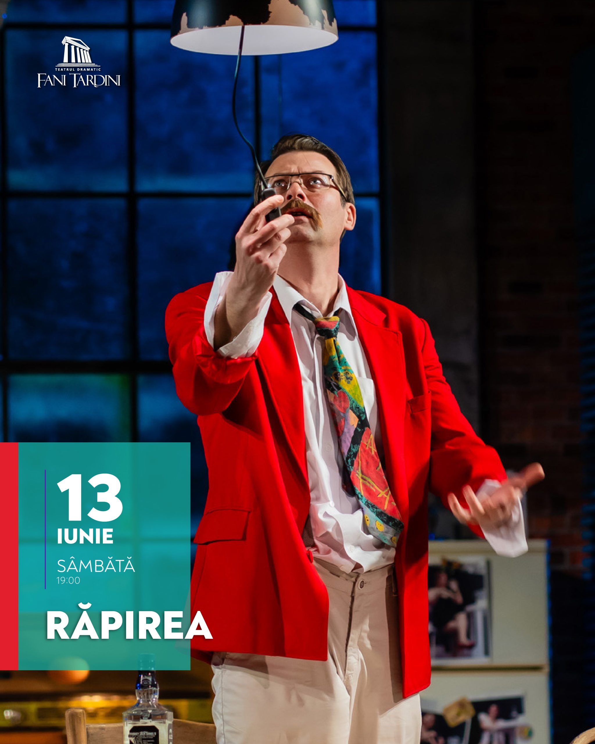 Săptămână de spectacole la Teatrul Dramatic „Fani Tardini”: Lectură publică şi comedie poliţistă