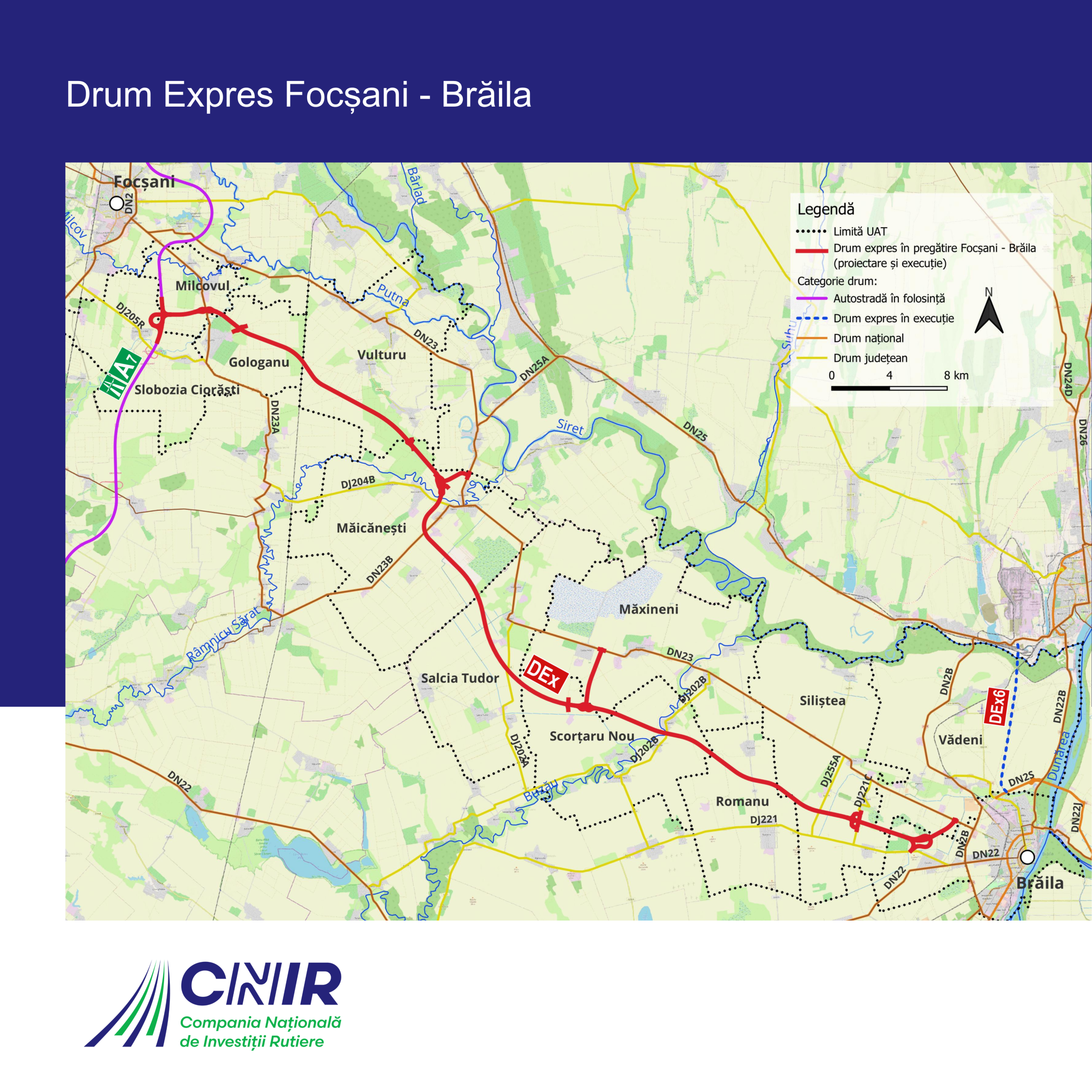 Guvernul expropriază 3.297 de imobile pentru Drumul Expres Focşani–Brăila