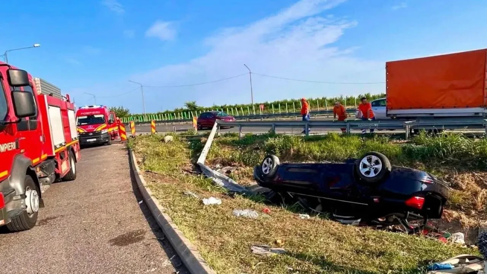 Accident grav pe Autostrada Soarelui: O persoană a murit, iar alte trei au fost rănite