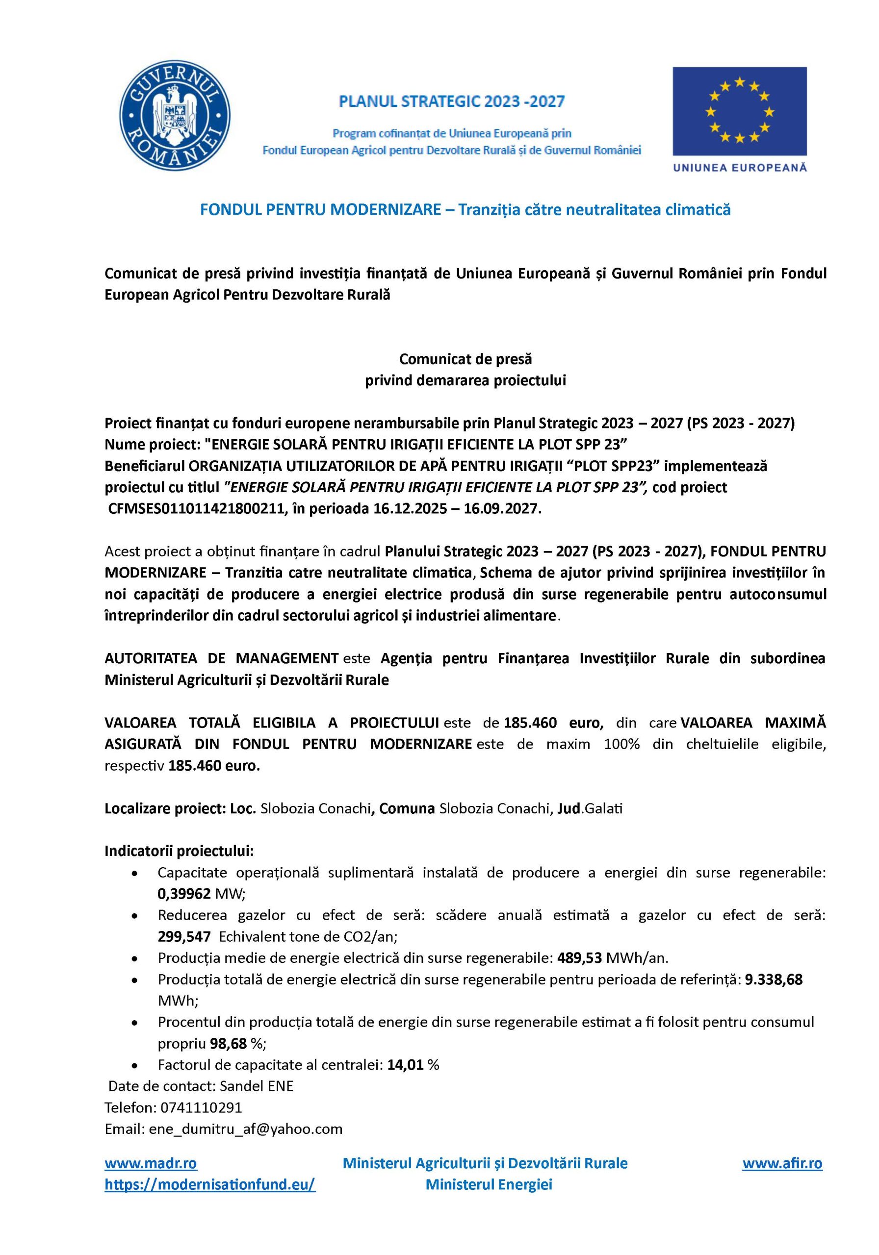 Comunicat de presă 10.02.2026