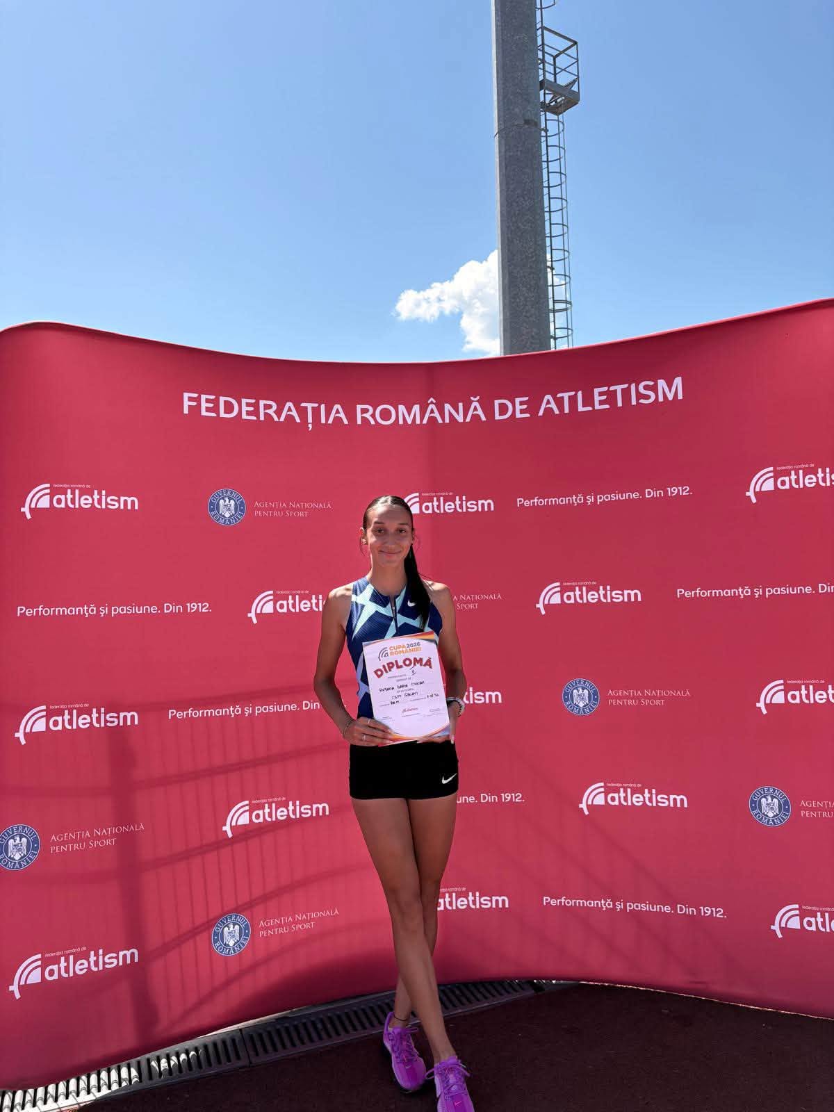 Atletism: Rebecca Daria Ciocan a urcat pe locul 2 la Cupa României