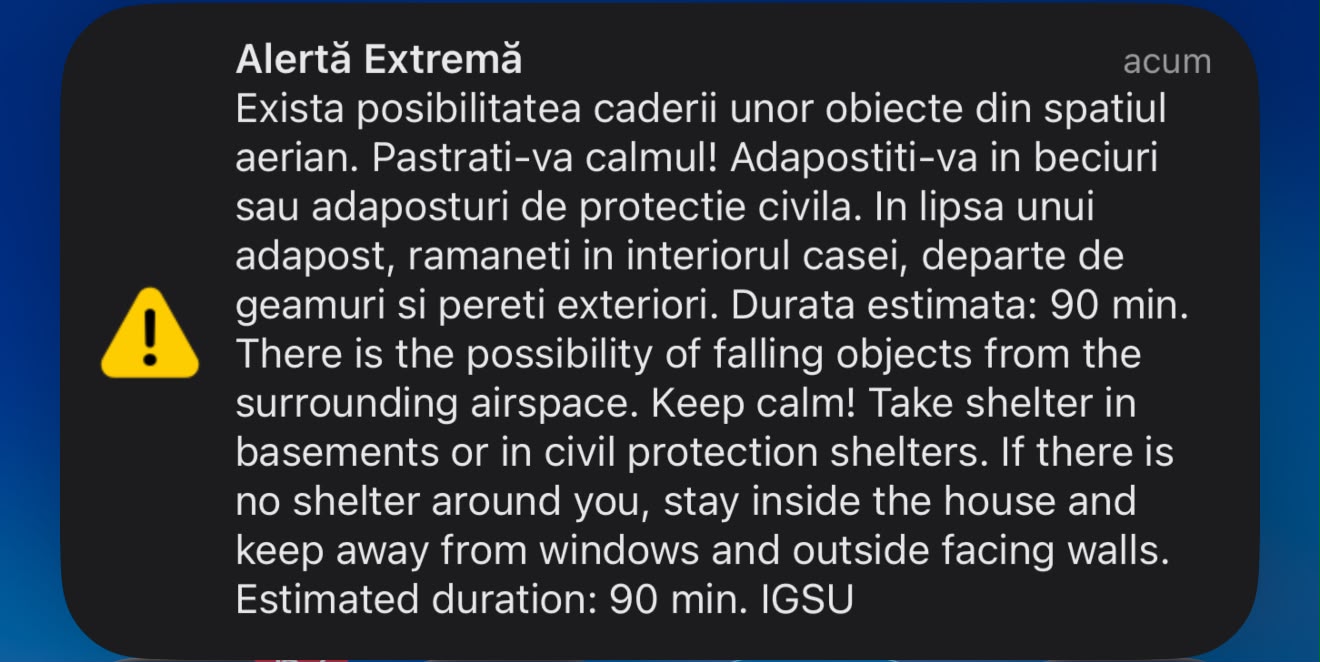 Alertă aeriană în Tulcea: Avioane F-16 ridicate de la sol după ce o țintă aeriană a intrat în spațiul românesc