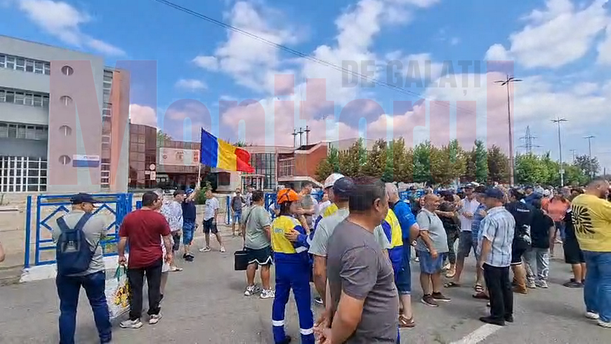 VIDEO: Siderurgiştii de la Liberty Galaţi protestează din nou