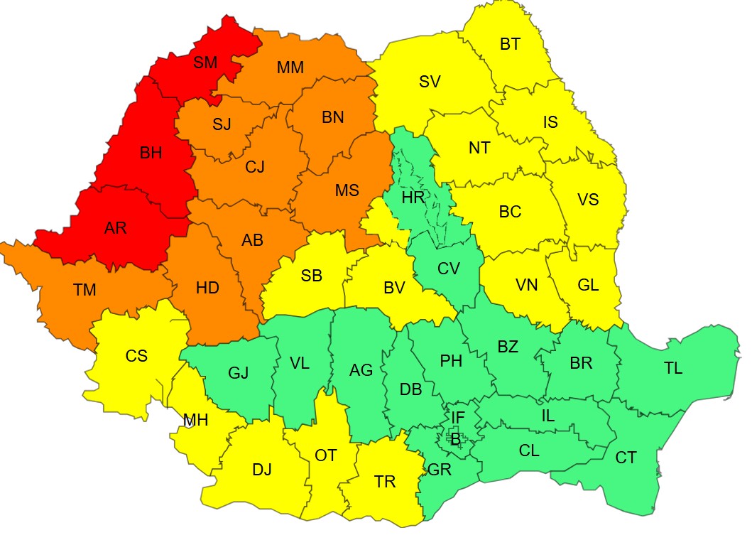 Canicula a pus stăpânire pe România. Galaţiul intră sub Cod galben