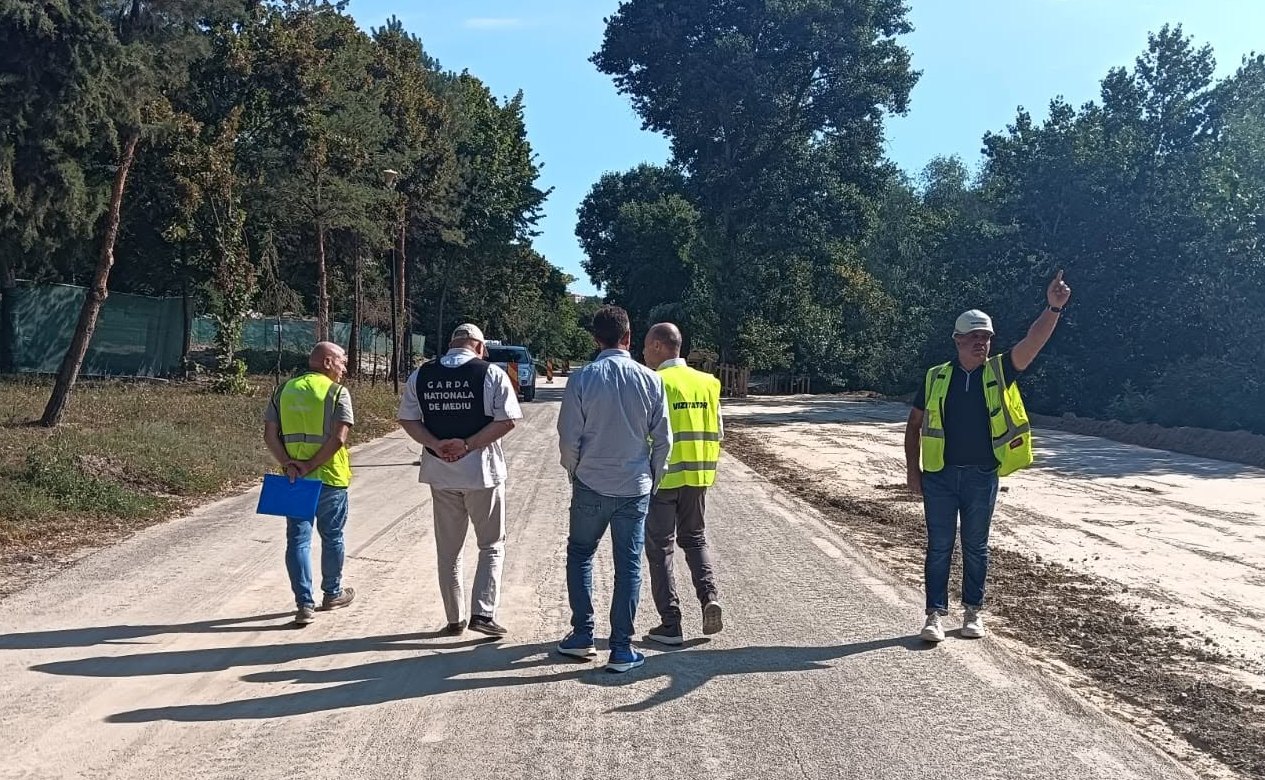 Garda de Mediu Galaţi verifică lucrările de la Faleza Dunării. Ce măsuri trebuie respectate