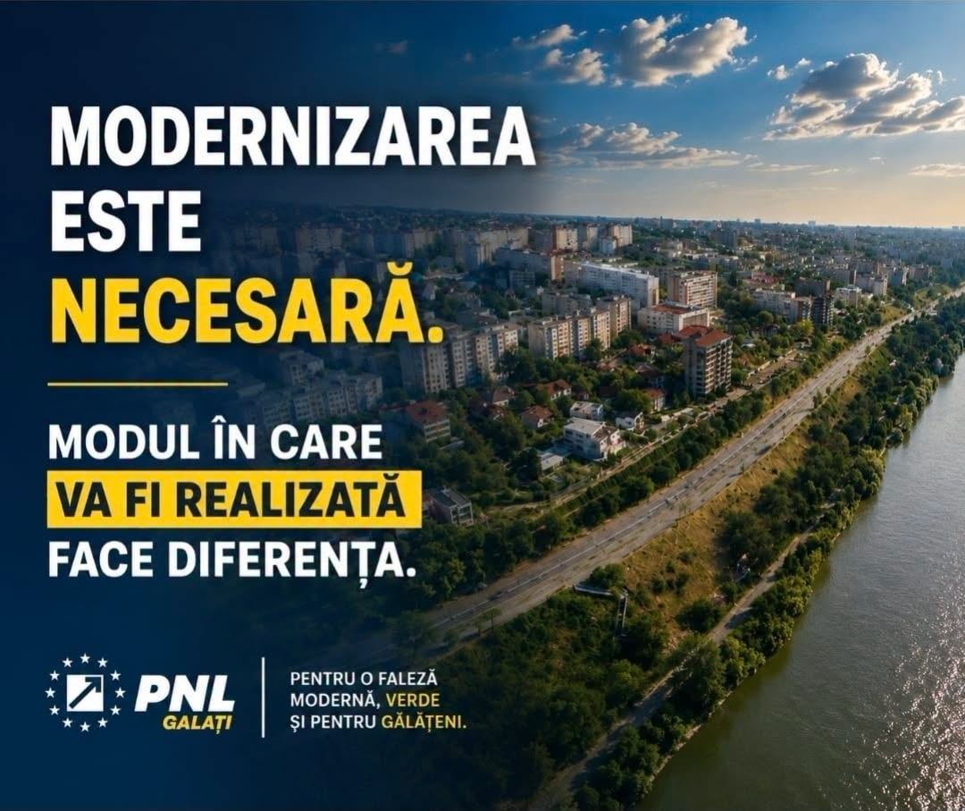 PNL Galaţi susţine modernizarea Falezei, dar avertizează: „Votul acordat acestui proiect nu reprezintă un cec în alb”
