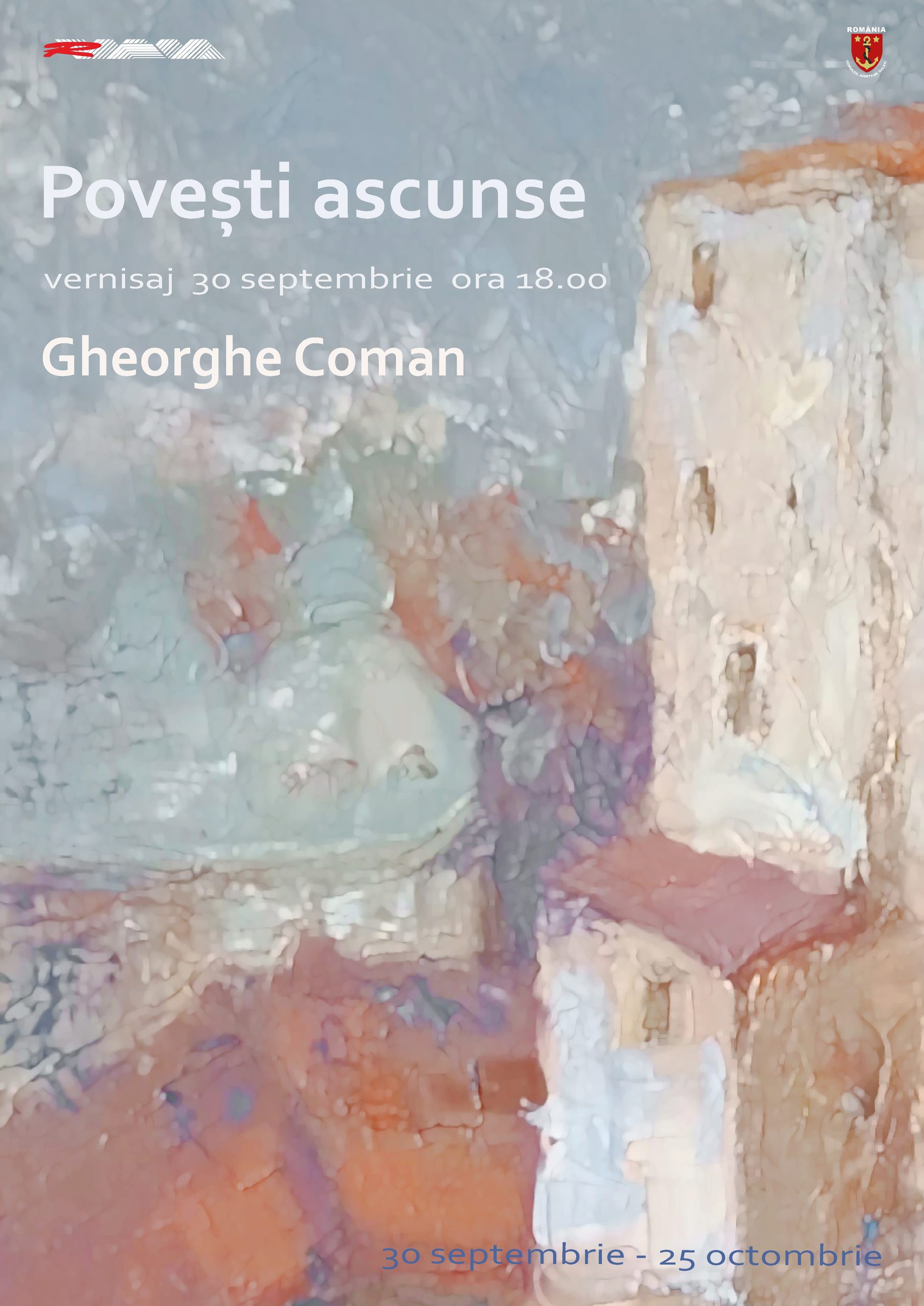 Vernisaj de excepţie la Muzeul de Artă Vizuală din Galaţi: Universul peisagistic al artistului Gheorghe Coman, dezvăluit în expoziţia „Poveşti ascunse”