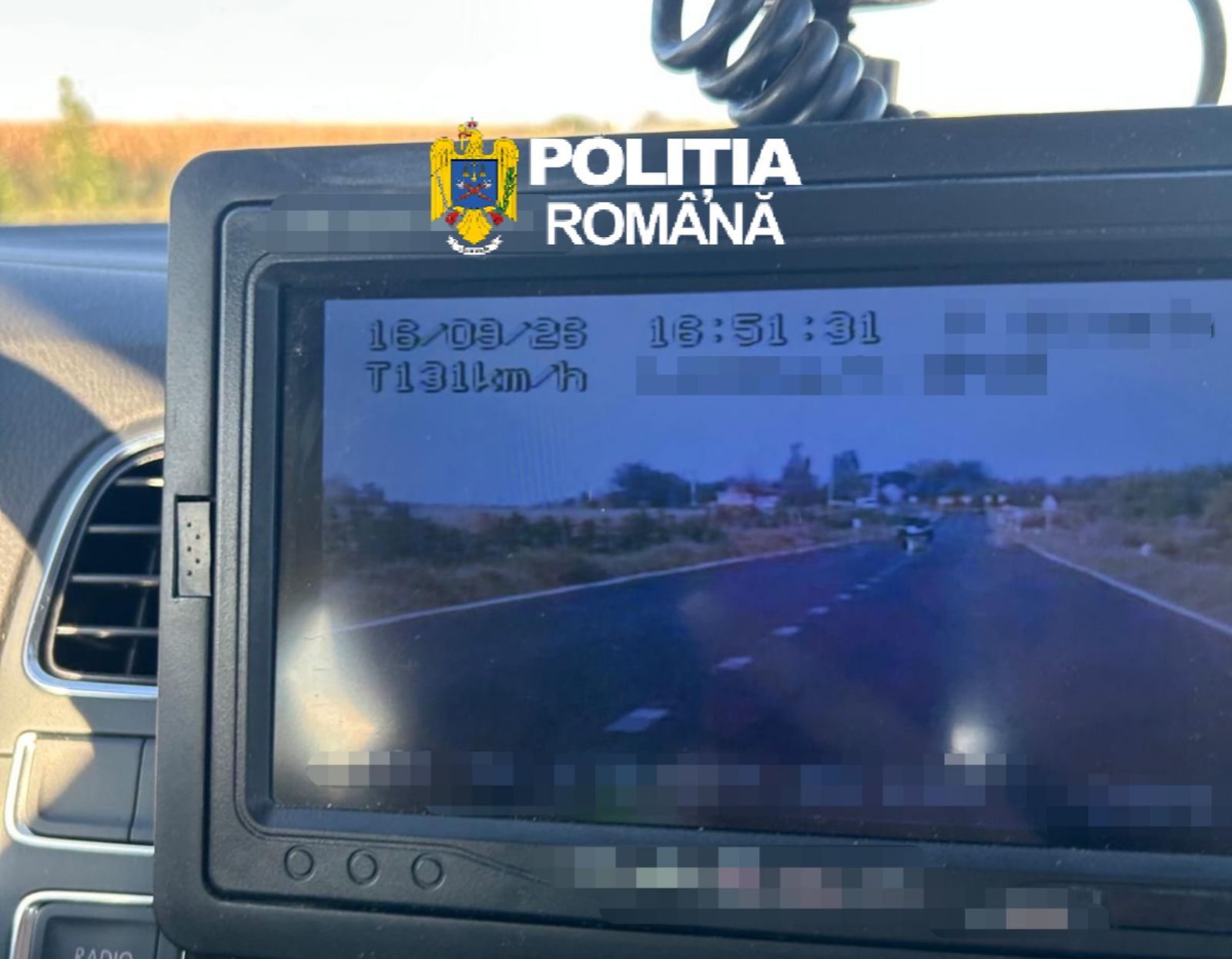 Viteză record pe șosele: Un tânăr de 18 ani din Brăila a rămas fără permis după ce a fost prins de două ori în 30 de minute pe DN 21