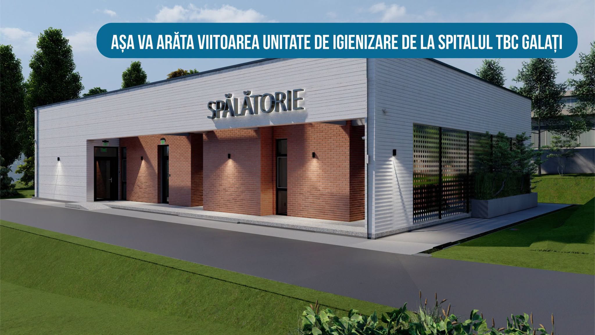 Investiție de peste 5 milioane de lei la Spitalul TBC din Galați. A fost finalizată structura de bază a noii unități de igienizare