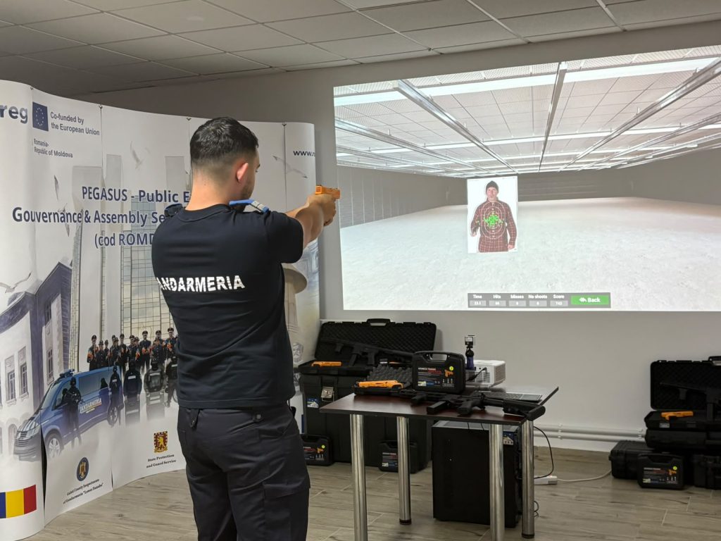 Jandarmii din Galați se vor antrena pe un simulator tactic de ultimă generație: Investiție din fonduri europene pentru siguranța comunității 