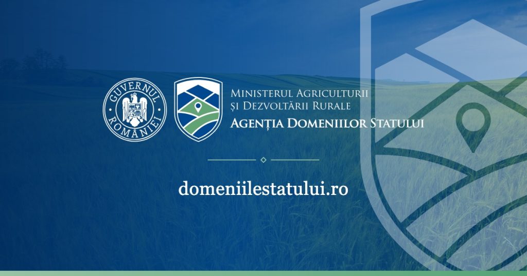 ANUNȚ PUBLICITAR: În vederea concesionării unor suprafețe de teren cu destinație agricolă proprietate publică și privată a statului, aflate în administrarea Agenției Domeniilor Statului