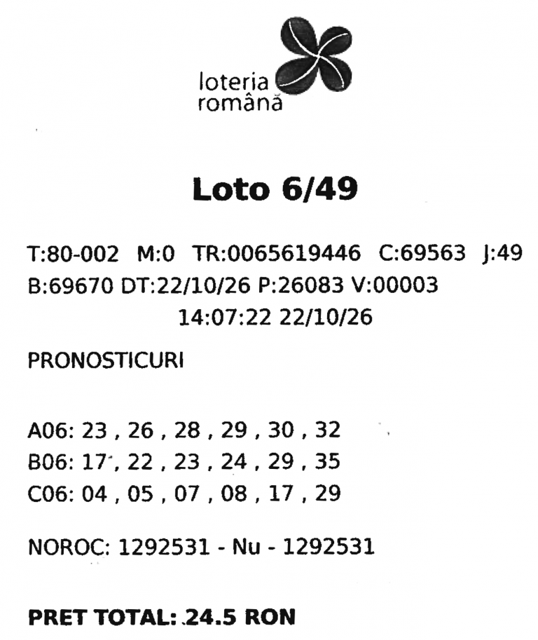 „Am perseverat și am sperat că voi câștiga”. Cine este norocosul care a ridicat premiul de 3,32 milioane de euro la Loto 6/49