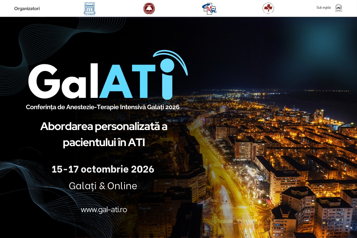 Galațiul devine capitala anesteziei și terapiei intensive: Începe conferința GalATI 2026, un eveniment medical de elită
